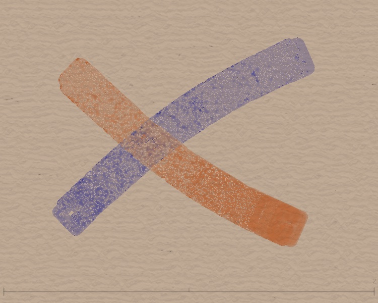 Mix — orange and blue cross